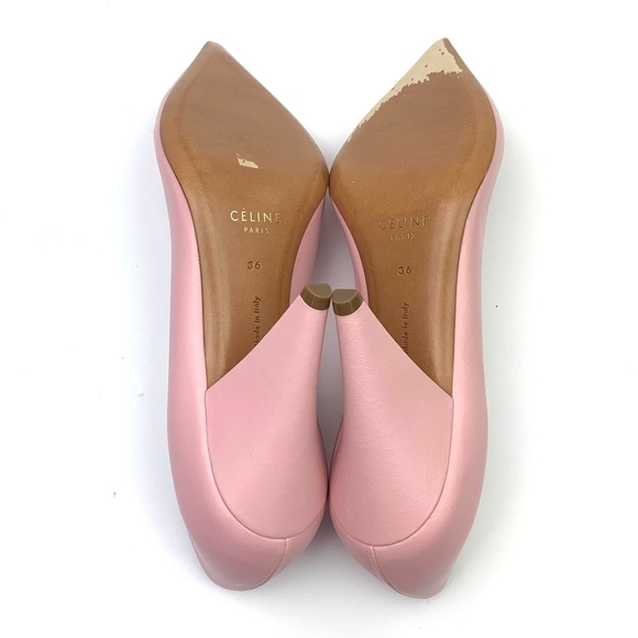 Céline V neck Pointed Toe Pumps sz 6 - Picture 11 of 12
